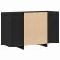 Preview: Sideboard mit Schubladen Schwarz 120 x 41 x 75 cm Holzwerkstoff