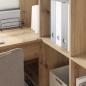 Preview: Eck-Schreibtisch Artisan-Eiche Holzwerkstoff