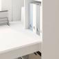 Preview: Schreibtisch mit Regal Weiß 122 x 67 x 145 cm Holzwerkstoff
