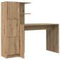 Preview: Schreibtisch Artisan-Eiche 133,5 x 50 x 124 cm 2 Stk.