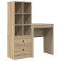 Preview: Schreibtisch Sonoma-Eiche 105,5 x 34 x 127 cm 2 stk.