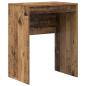 Preview: Schreibtisch mit Schubladen mit Regal 2 pcs Altholz