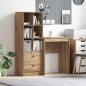 Preview: ARDEBO.de - Schreibtisch Artisan-Eiche 105,5 x 34 x 127 cm 2 Stk.
