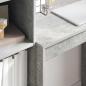 Preview: Schreibtisch Beton Grau 115,5 x 40 x 127 cm 2 stk.