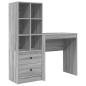 Preview: Schreibtisch Graues Sonoma 115,5 x 40 x 127 cm 2 stk.