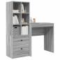 Preview: Schreibtisch Graues Sonoma 115,5 x 40 x 127 cm 2 stk.