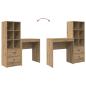 Preview: Schreibtisch Artisan-Eiche 115,5 x 40 x 127 cm 2 Stk.
