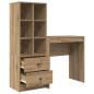 Preview: Schreibtisch Artisan-Eiche 115,5 x 40 x 127 cm 2 Stk.