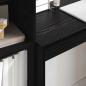 Preview: Schreibtisch mit Schubladen 2 pcs Schwarz Eichen-Optik