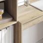 Preview: Schreibtisch mit Schubladen mit Regal 2 pcs Sonoma-Eiche