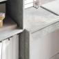 Preview: Schreibtisch mit Schubladen mit Regal 2 pcs Beton Grau