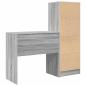 Preview: Schreibtisch mit Schubladen mit Regal 2 pcs Graues Sonoma