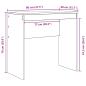 Preview: Schreibtisch mit Schubladen mit Regal 2 pcs Altholz