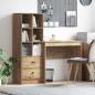 Preview: ARDEBO.de - Schreibtisch Artisan-Eiche 125,5 x 40 x 127 cm 2 Stk.