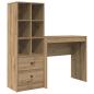 Preview: Schreibtisch Artisan-Eiche 125,5 x 40 x 127 cm 2 Stk.