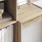 Preview: Schreibtisch mit Schubladen mit Regal 2 pcs Sonoma-Eiche