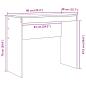 Preview: Schreibtisch mit Schubladen mit Regal 2 pcs Geräucherte Eiche