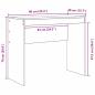 Preview: Schreibtisch mit Schubladen mit Regal 2 pcs Geräucherte Eiche