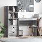 Preview: ARDEBO.de - Schreibtisch Graues Sonoma 135,5 x 40 x 127 cm 2 stk.