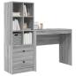Preview: Schreibtisch Graues Sonoma 135,5 x 40 x 127 cm 2 stk.