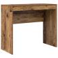 Preview: Schreibtisch mit Schubladen mit Regal 2 pcs Altholz