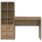 Preview: Schreibtisch Artisan-Eiche 135,5 x 40 x 127 cm 2 Stk.