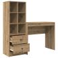 Preview: Schreibtisch Artisan-Eiche 135,5 x 40 x 127 cm 2 Stk.