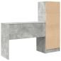 Preview: Schreibtisch mit Schubladen mit Regal 2 pcs Beton Grau