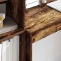 Preview: Schreibtisch mit Schubladen mit Regal 2 pcs Geräucherte Eiche