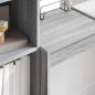 Preview: Schreibtisch mit Schubladen mit Regal 2 pcs Graues Sonoma