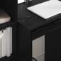 Preview: Schreibtisch Schwarz Eichen-Optik 105,5 x 50 x 127 cm 2 stk.