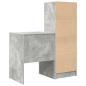 Preview: Schreibtisch mit Schubladen mit Regal 2 pcs Beton Grau
