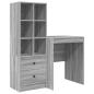 Preview: Schreibtisch Graues Sonoma 105,5 x 50 x 127 cm 2 stk.
