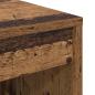 Preview: Schreibtisch mit Schubladen mit Regal 2 pcs Altholz
