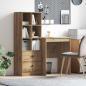 Preview: ARDEBO.de - Schreibtisch Artisan-Eiche 105,5 x 50 x 127 cm 2 Stk.