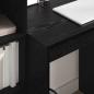Preview: Schreibtisch Schwarz Eichen-Optik 115,5 x 50 x 127 cm 2 stk.