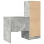 Preview: Schreibtisch mit Schubladen mit Regal 2 pcs Beton Grau