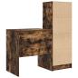 Preview: Schreibtisch mit Schubladen mit Regal 2 pcs Geräucherte Eiche