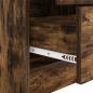 Preview: Schreibtisch mit Schubladen mit Regal 2 pcs Geräucherte Eiche