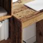 Preview: Schreibtisch mit Schubladen mit Regal 2 pcs Altholz