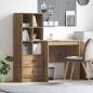 Preview: ARDEBO.de - Schreibtisch Artisan-Eiche 115,5 x 50 x 127 cm 2 Stk.
