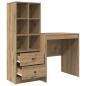 Preview: Schreibtisch Artisan-Eiche 115,5 x 50 x 127 cm 2 Stk.