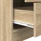 Preview: Schreibtisch mit Schubladen mit Regal 2 pcs Sonoma-Eiche