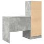 Preview: Schreibtisch mit Schubladen mit Regal 2 pcs Beton Grau