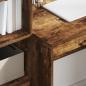 Preview: Schreibtisch mit Schubladen mit Regal 2 pcs Geräucherte Eiche