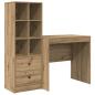 Preview: Schreibtisch Artisan-Eiche 125,5 x 50 x 127 cm 2 Stk.