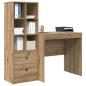 Preview: Schreibtisch Artisan-Eiche 125,5 x 50 x 127 cm 2 Stk.