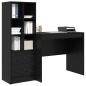 Preview: Schreibtisch Schwarz Eichen-Optik 135,5 x 50 x 127 cm 2 stk.