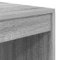 Preview: Schreibtisch mit Schubladen mit Regal 2 pcs Graues Sonoma
