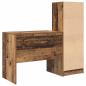 Preview: Schreibtisch mit Schubladen mit Regal 2 pcs Altholz